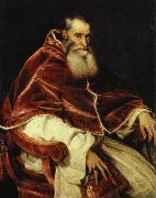 TIZIANO Vecellio paven paulus iii, alexander farnese oil painting on canvas